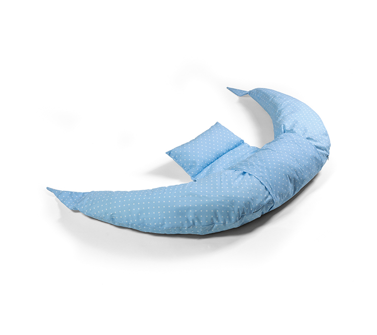 Cuscino Gravidanza Cotone Pois - immagine 2